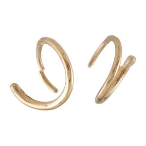Mejuri 14K Spiral Hoop Earrings